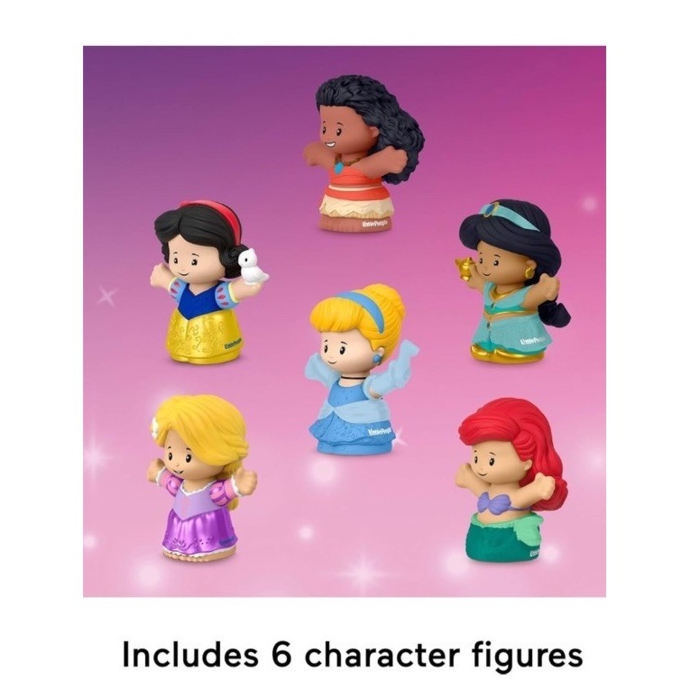 Set Of 6 Fisher Price Little People Disney Princess Figures Ariel Moana More New - Picture 2 of 4